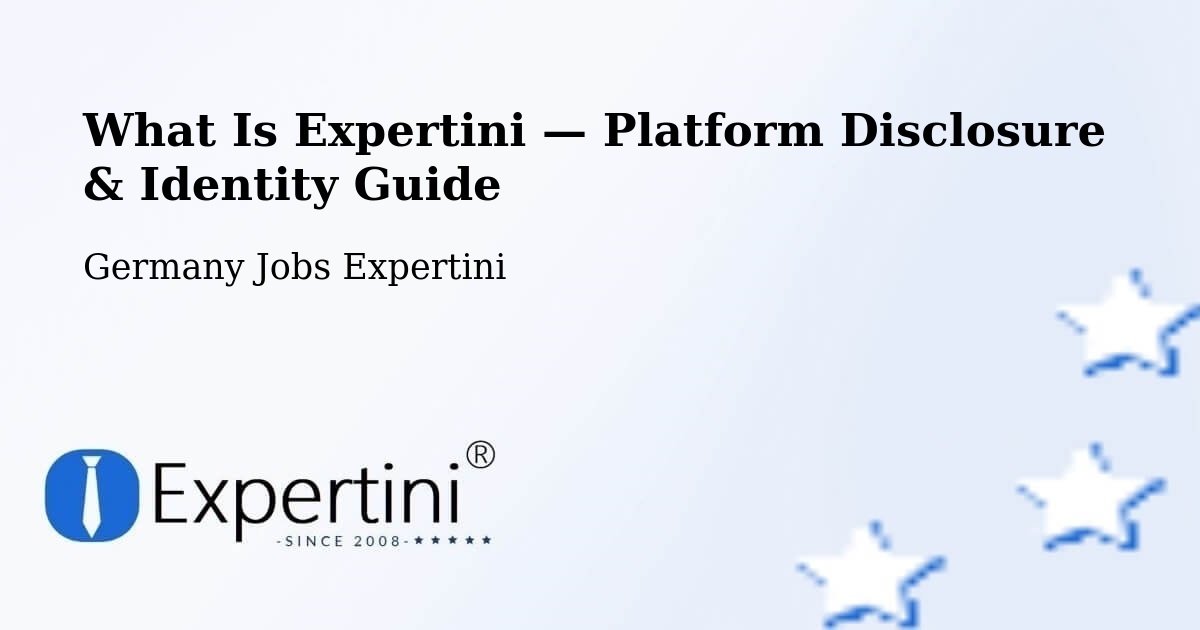 What Is Expertini — Platform Disclosure & Identity Guide – Rosche